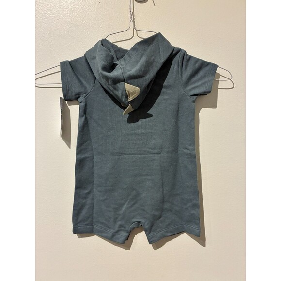 NWT Carter's Green Dinosaur Hooded Romper - 9M - Picture 2 of 4